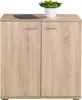 Kommode - Eiche Sonoma Nachbildung - B 71 cm - zwei Türen - Produktbild-Vorschau 2