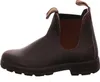 A side view of a brown leather boot. Náhľad obrázku produktu