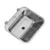 A stainless steel sink with a drainboard, shown from a top-down perspective against a white background. Produktbild-Vorschau