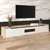 Mobile TV MODFU, finitura lucida, 180 cm, con illuminazione Anteprima dell’immagine prodotto 1
