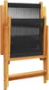 vidaXL Chaises de jardin 2 pcs. noir bois massif acacia et Voir les images du produit 9
