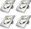 Brandson 4x LED Spot encastré aspect inox, spot de plafond Voir les images du produit 1