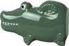 A ceramic humidifier shaped like a green alligator, designed to be hung on a radiator. Produktbild-Vorschau
