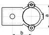 Rohrverbinder Überkreuzverbinder, klappbar, 1 1/4" (Ø42,4 Produktbild-Vorschau 2