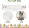 Mode Tulpe Hase Ostern Tischläufer, Saisonnal Frühling Produktbild-Vorschau 2