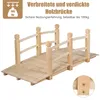 GOPLUS Holzbrücke aus Tannenholz, 150 x 67 x 55cm Produktbild-Vorschau 7
