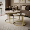 Couchtisch 2in1 LORI Hochglanz Gold gebürstet, glänzender Produktbild-Vorschau 2