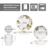 Ossia 6tlg Exotic Tearose Frühstücksset Steingut Teller Produktbild-Vorschau 7