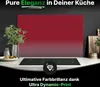 Spritzschutz Küchenrückwand Glas 100 x 40 cm Rubinrot - Produktbild-Vorschau 1
