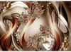 Vlies Fototapete - Brown Symphony 300x210 cm Abstrakt Produktbild-Vorschau 5