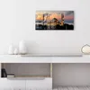 DEQORI Glasuhr 60x30 cm Zahlen 'Mondsichel über Moschee' Produktbild-Vorschau 3