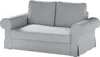 Dekoria Bezug für Backabro 2-Sitzer Sofa ausklappbar, grau, Produktbild-Vorschau 1