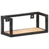 Eleganten-Stil Wandregale 2 Stk. 40 cm Raues Mangoholz Produktbild-Vorschau 2