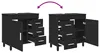 vidaXL Waschtisch Schwarz 60 x 35 x 60 cm Holzwerkstoff Produktbild-Vorschau 11