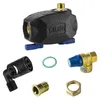 A collection of plumbing components, including a safety valve group, on a white background. Náhľad obrázku produktu
