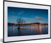 MuchoWow® MuchoWow® Gerahmtes Poster Baum - See - Stadt Produktbild-Vorschau 1