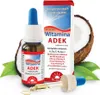 A bottle of Vitamin ADEK supplement with a coconut and leaves. Anteprima dell’immagine prodotto