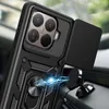 Close-up of a black phone case with a magnetic car mount attached. Produktbild-Vorschau