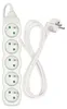 Prodlužovací kabel 1,5 m / 5 zásuvek / bílý / PVC / 1 mm2 Náhled obrázku produktu