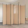 Möbel 6-teiliger Raumtrenner Beige 300 x 200 cm Produktbild-Vorschau 1