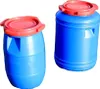 Two blue plastic barrels with red lids are shown against a white background. Produktbild-Vorschau