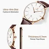 Herren Uhr Flache Analog Quarz Datumsanzeiger Klassisch Produktbild-Vorschau 3