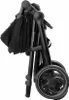 A folded black stroller is shown against a white background. Produktbild-Vorschau