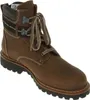 A single brown leather boot with laces is shown against a white background. Anteprima dell’immagine prodotto