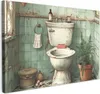 MuchoWow® - Leinwandbilder - Vintage - Toilette - Produktbild-Vorschau 1