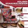 HomeMiYN Fauteuil à bascule, structure métallique, socle en Voir les images du produit 7