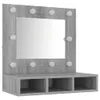 vidaXL Spiegelschrank mit LED Grau Sonoma 60x31,5x62 cm -  Produktbild-Vorschau 5