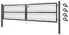 Gartentor Tor Gartenzaun Zaun 300x80 cm Doppelflügelig Produktbild-Vorschau 1