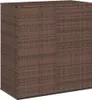 A brown rattan storage box. Produktbild-Vorschau