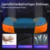 Close-up of a gaming chair seat cushion with feature callouts. Produktbild-Vorschau