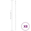vidaXL Lumières LED Meteor 8 pcs. 50 cm Multicolore 288 Voir les images du produit 5