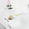 Navaris Badewannenablage aus Acryl Glas - Buch Ablage Produktbild-Vorschau 1