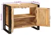 vidaXL Waschbeckenunterschrank Braun 71 x 33 x 58 cm Produktbild-Vorschau 6