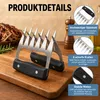 Pulled Pork Krallen 2er Set aus Edelstahl mit Holzgriff, Produktbild-Vorschau 6