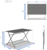 Azua Balkontisch klappbar Gartentisch rechteckig schwarz Produktbild-Vorschau 6
