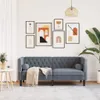 vidaXL Chesterfield-Sofa mit Nackenrollen 2-Sitzer Produktbild-Vorschau 3
