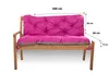 Gartenbankkissen 160×60×50 cm Rosa Bankkissen Bankauflage Produktbild-Vorschau 2