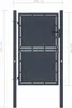 vidaXL Gartentor aus Stahl 100 x 125 cm Anthrazit Produktbild-Vorschau 6