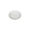 A clear glass microwave turntable plate is shown against a white background. Anteprima dell’immagine prodotto