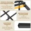 Collage of images and text highlighting features of a bed frame. Podgląd zdjęcia produktu