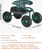 A garden roller seat with dimensions and specifications displayed. Produktbild-Vorschau