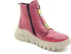 A single red boot with multicolor geometric accents on a white background. Produktbild-Vorschau