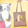 Mr. & Mrs. Panda Shopping Tasche Igel Federschmuck - Braun Produktbild-Vorschau 2