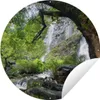 MuchoWow® Gartenposter Outdoor-Poster Rund Viel Vegetation Produktbild-Vorschau 1