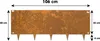 Bordatura del prato in acciaio corten 40 x 106 cm Anteprima dell’immagine prodotto 3