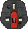 Intirilife 4x Steckdosen Adapter in SCHWARZ – 4er Set UK Produktbild-Vorschau 3